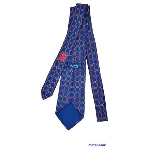 hermes dark blue tie